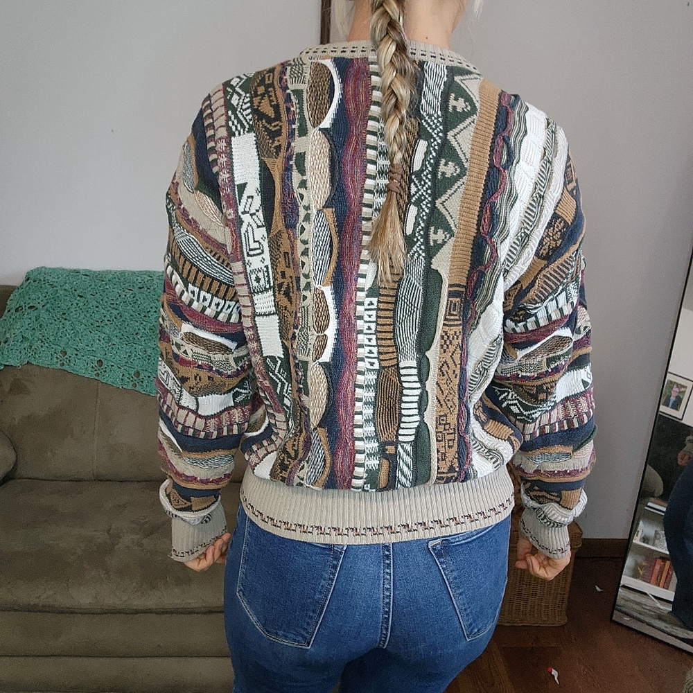 Marconi Knit Long Sleeve Crew Neck Sweater Size Medium - Picture 4 of 6